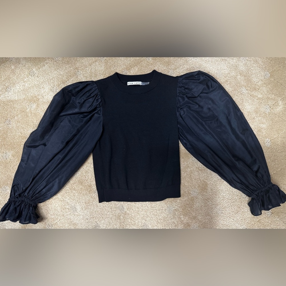 Alice + Olivia Puff Sleeve Top